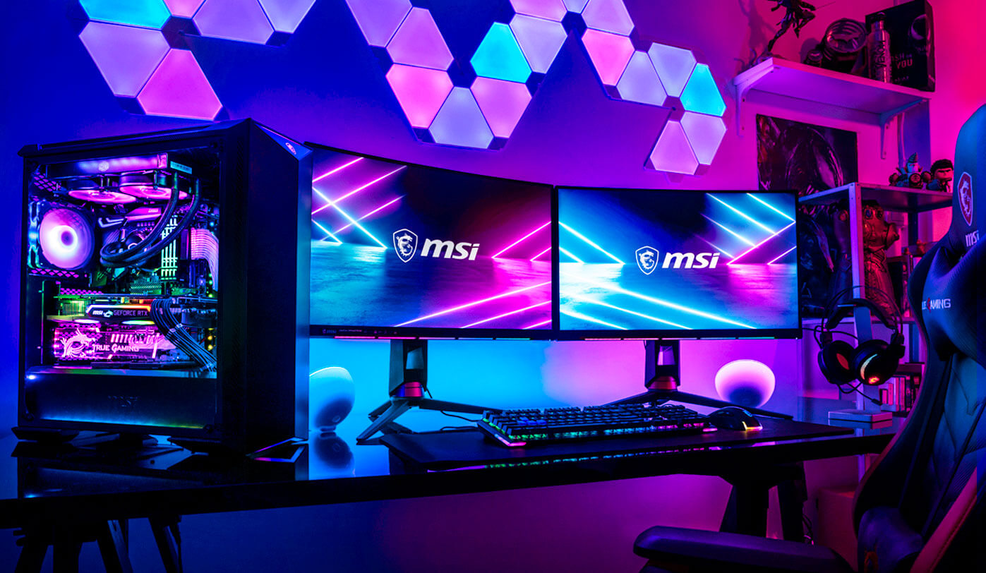 build pc gaming full rgb murah dan estetik di 2025 dengan casing mesh dan led strip