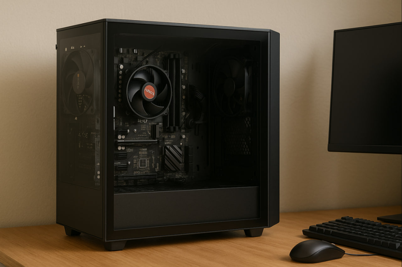 build pc editing dan gaming 2025 budget 5 jutaan dengan ryzen 5 5600g dan casing sederhana