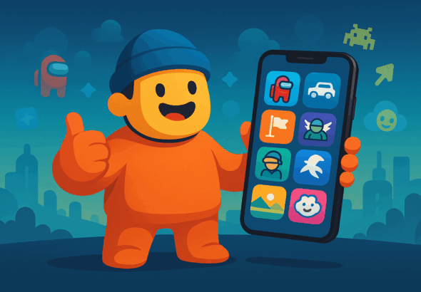 Ilustrasi game Android ringan dengan tampilan modern dan cerah