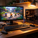 Ilustrasi setting PC kentang gaming untuk bermain game multiplayer dengan lancar