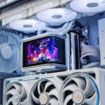 Ilustrasi teknologi pendingin PC terbaru dengan sistem cooling modern dan senyap